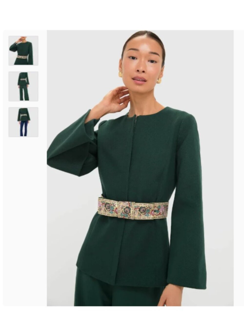 Tuckernuck Garden Jacquard Belted Tunic Top - NEW WITH TAGS